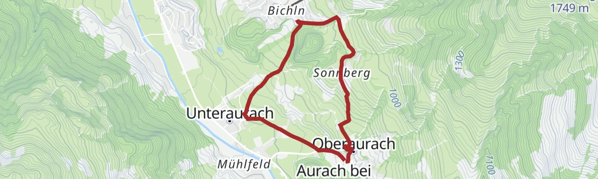 Route map: Sonnbergrunde
